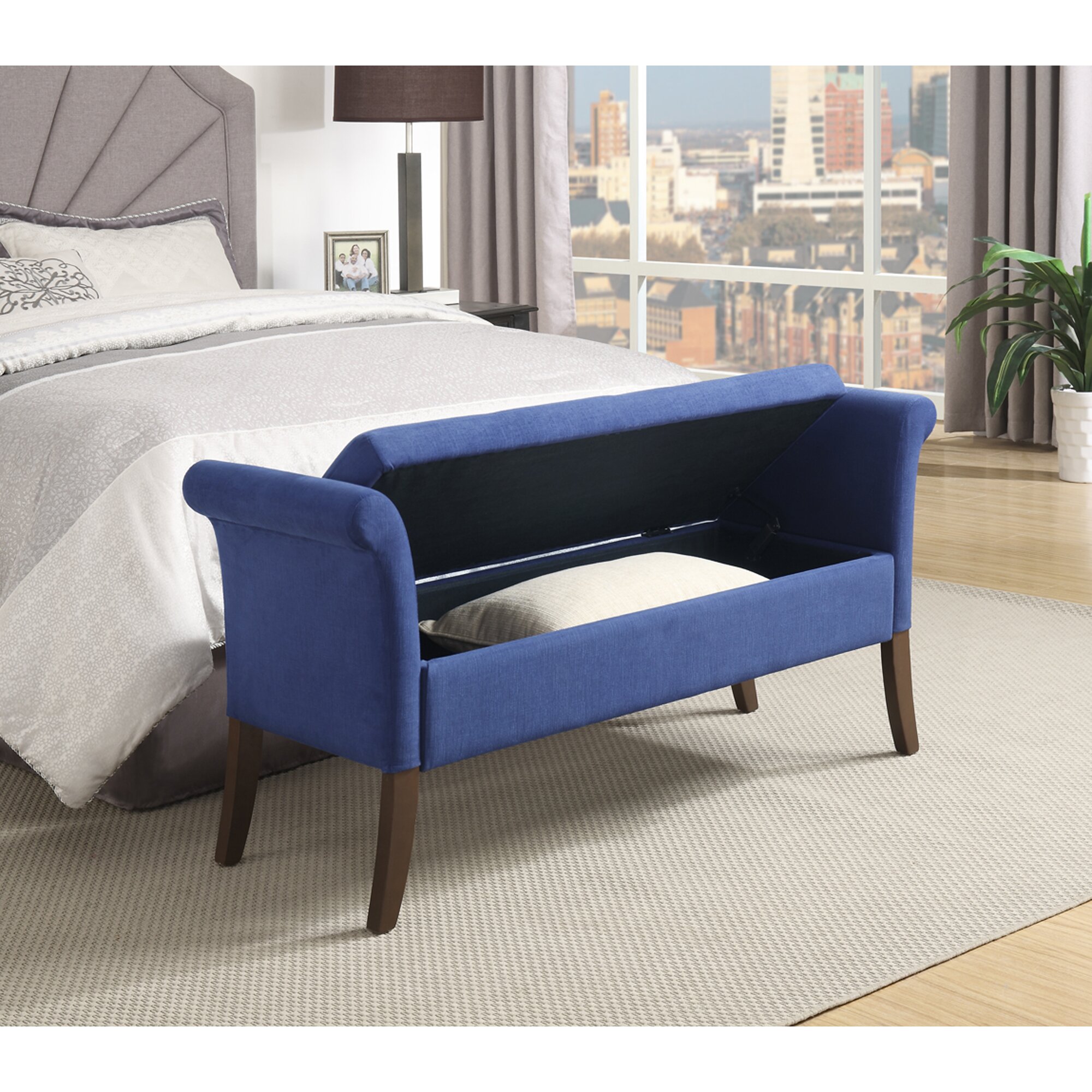 Andover Mills Hainesville Two Seat Storage Bedroom Bench & Reviews